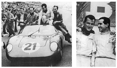 24 Ore di Le Mans 1963: i vincitori Bandini e Scarfiotti