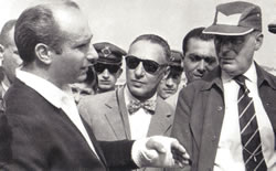 Nello Ugolini con Juan  Manuel Fangio