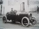 Ferrari e il meccanico Conti alla Targa Florio del 1920  