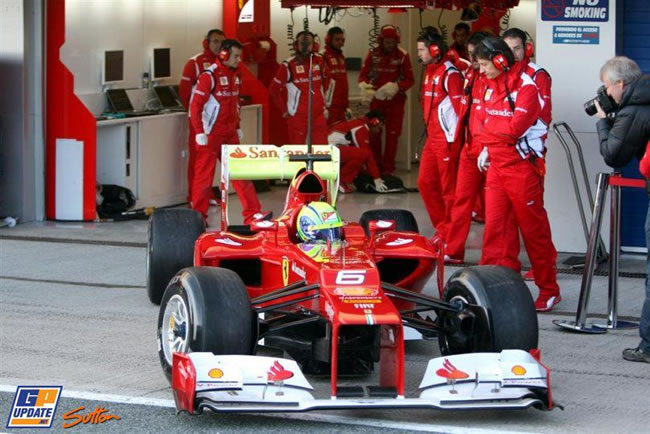 Massa con la F2012 a Jerez
