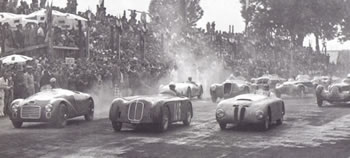 Circuito di Piacenza 1947 - Partenza della classe oltre 1100