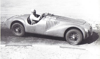 Circuito di Vercelli 1947 - Franco Cortese con la 125 S integrale