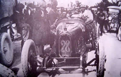 Enzo Ferrari al Circuito del Savio nel 1923
