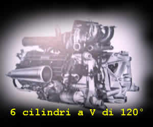 Motore Ferrari 6 cilindri a V di 120°