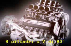 Motore Ferrari 8 cilindri a V di 90°