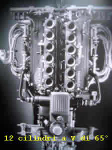 Motore Ferrari 12 cilindri a V di 65°