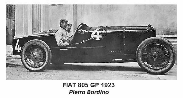 Pietro Bordino su Fiat 805 GP 1923
