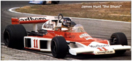 James Hunt su McLaren Ford