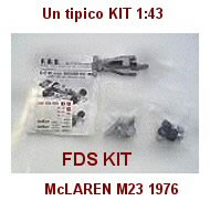 Confezione della McLaren M23 di FDS kit