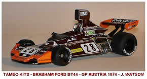Un kit Tameo: la Brabham Ford BT44