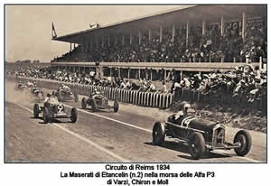 Circuito di Reims - 1934: Etancelin tra Varzi e Moll