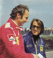 Niki Lauda con Montezemolo