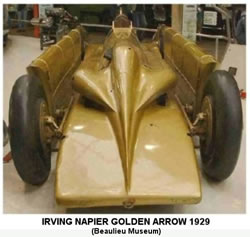 Irving Napier Golden Arrow 1929