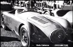 Giulio Cabianca con la OSCA