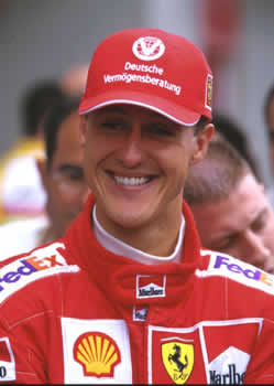 Michael Schumacher: Campione del Mondo Piloti 1994, 1995 (Benetton),  2000, 2001, 2002, 2003, 2004 (Ferrari)