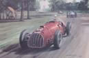 Il vincitore Alberto Ascari su Ferrari 125 