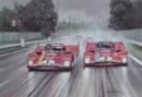 Ickx e Peterson alla staccata della Parabolica