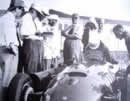 All'aerautodromo si collauda la Lancia D50, dopo la donazione delle vetture da parte di Gianni Lancia