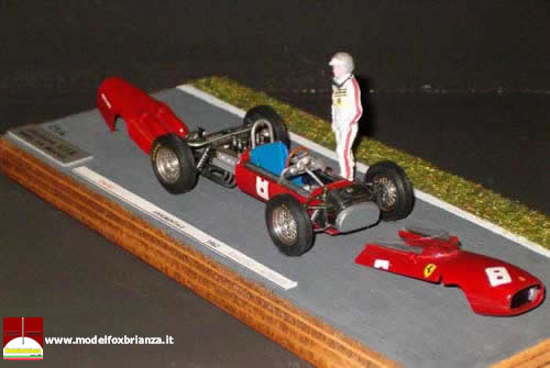Lorenzo Bandini con la Ferrari sperimentale del 1962