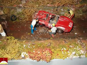 Diorama dell'incidente - Mille Miglia 1957