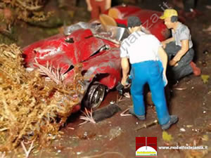 Diorama dell'incidente - Mille Miglia 1957