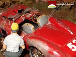 Diorama dell'incidente - Mille Miglia 1957