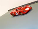 L'inclinazione della Ferrari 312 P in piena velocità