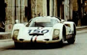La Porsche Carrera 6 (906) di Mairesse - Muller, vincitori della 50a edizione della Targa Florio - 1966
