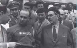 Vincenzo Florio con Fangio nel 1953