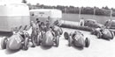 Gran Premio d'Italia 1952 - Le 500 F2 appena scaricate dai camion della Scuderia