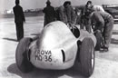Aerautodromo di Modena 1953 - Maurice Trintignat prova la 553 F2