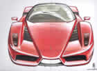 Disegno della Ferrari Enzo
