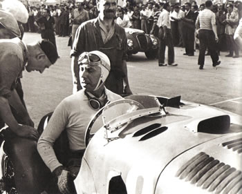 Franco Cortese con la Ferrari 125 S Competizione