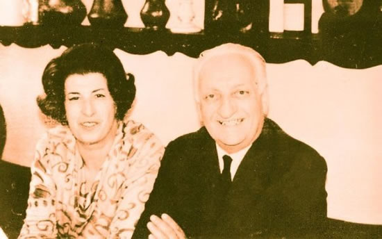 Enzo Ferrari con la Signora Lina Lardi