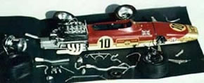 Lotus 49B prima del restauro