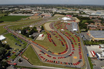 La pista di Fiorano invasa dalle "rosse"